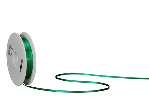 [90090388 1122502] Spyk Satinband 3 mm x 50 m, Grün
