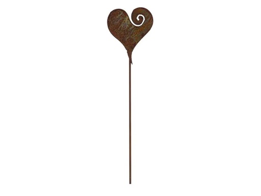 [90090562 1172725] Ambiance Gartenstecker Herz Curl Stecker, 50 cm