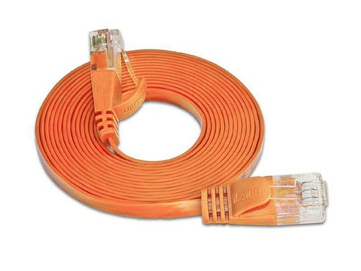 [90090800 314656] SLIM Slimpatchkabel RJ-45 - RJ-45, Cat 6, UTP, 0.25 m, Orange
