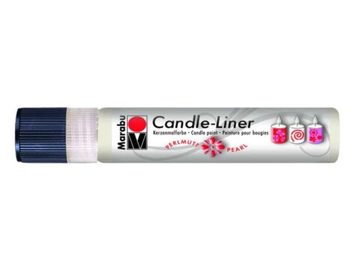 [90090826 648242] Marabu Kerzenmalfarbe Candle-Liner 25 ml, Weiss