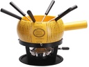 Nouvel Käsefondue-Set Parmino 9 Teile, Gelb