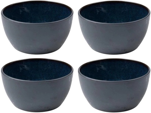 [90091123 1015227] Bitz Snackschale 14 cm, 4 Stück, Schwarz/Dunkelblau