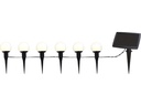Star Trading Lichterkette Solar Globus 500 cm, Schwarz/Weiss
