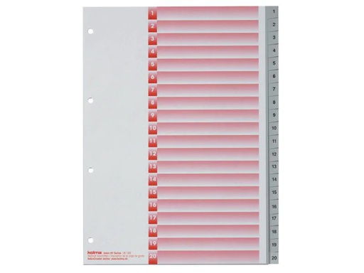 [90091151 830660] Kolma Register A4 KolmaFlex 1-20