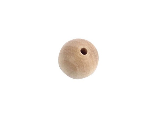 [90091245 1192993] Rico Design Holzperlen Gebohrt 12 mm Nature, 50 Stück