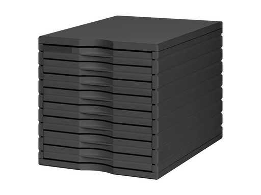 [90091273 1208559] Styro Schubladenbox Styrotop 8 Schubladen, Schwarz