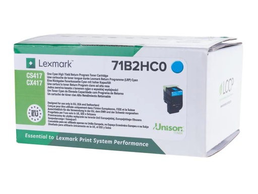 [90091388 605163] Lexmark Toner 71B2HC0 Cyan