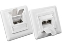 Wirewin Datendose RJ-45 Cat.6 2-fach