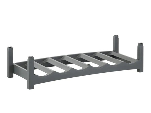 [90091625 515117] Rotho Flaschenregal Vario für 6 Flaschen, Grau