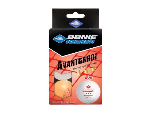 [90091686 1112067] DONIC Schildkröt Tischtennisball 3-Stern Avantgarde 6er Set