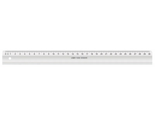 [90091697 514795] Linex Lineal mit Tuschekante, 30 cm