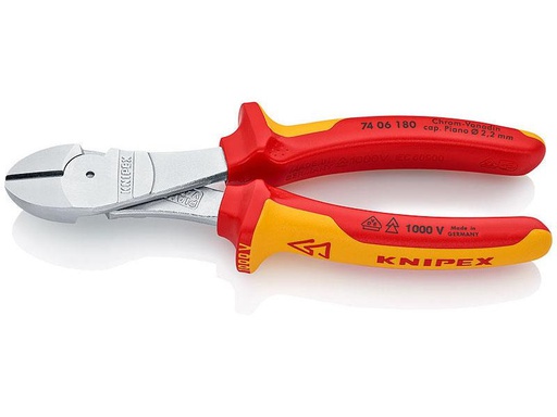 [90091898 695698] Knipex Kraft-Seitenschneider 180 mm 1000 V verchromt