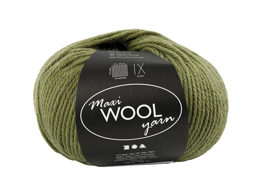 [90091998 1095764] Creativ Company Wolle 100 g Olivgrün
