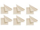 Pichler Stoffserviette One 40 cm x 40 cm, 6 Stück, Hellbeige