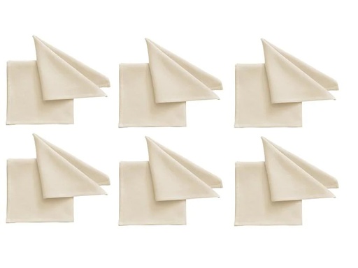 [90092008 1175579] Pichler Stoffserviette One 40 cm x 40 cm, 6 Stück, Hellbeige
