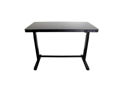[90092042 1213254] Contini Tisch ET118, 120 x 60 cm, mit Tischplatte Glas, Schwarz