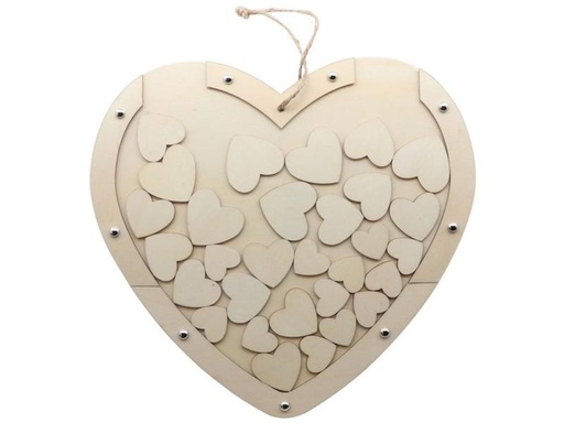 [90092093 1115125] Glorex Holzartikel Herz 30 x 27.5 cm