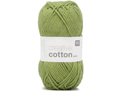 [90092241 1156788] Rico Design Wolle Creative Cotton Aran 50 g, Pistazie