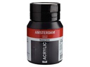 Amsterdam Acrylfarbe Standard 735 Oxidschwarz Deckend, 500 ml