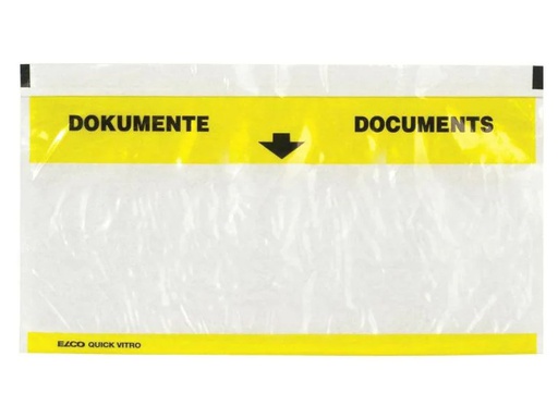 [90092361 205661] ELCO Dokumententasche Quick Vitro C5/6 Transparent, 250 Stück