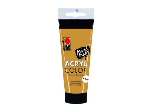 [90092380 545407] Marabu Acrylfarbe Acryl Color Metallic 100 ml, Gold