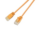 SLIM Slimpatchkabel RJ-45 - RJ-45, Cat 6, UTP, 0.15 m, Orange