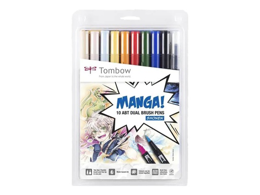 [90092438 851691] Tombow Manga Shonen 12 Stück, Mehrfarbig