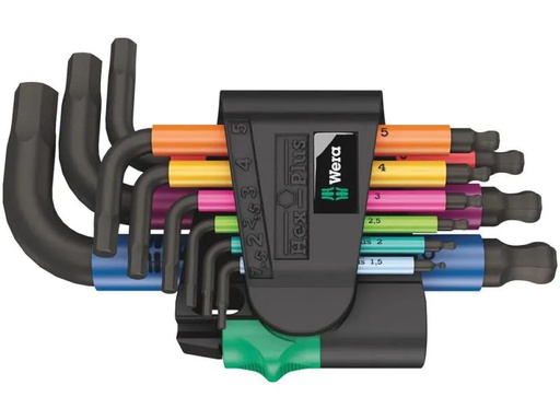 [90092448 986305] Wera Winkelschlüssel-Set 950/9 Hex-Plus, Innensechskant