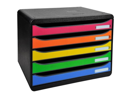 [90092475 1037620] Biella Schubladenbox BIG-BOX PLUS Schwarz/Mehrfarbig, A4+ quer