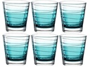 Leonardo Trinkglas Vario Struttura 250 ml, 6 Stück, Hellblau