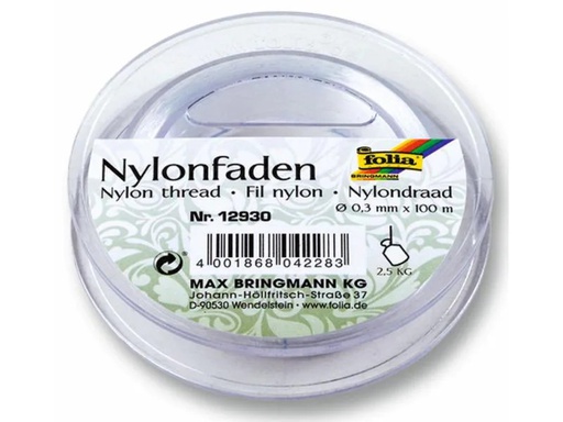 [90093005 667351] Folia Nylonfaden 0.3mm Transparent