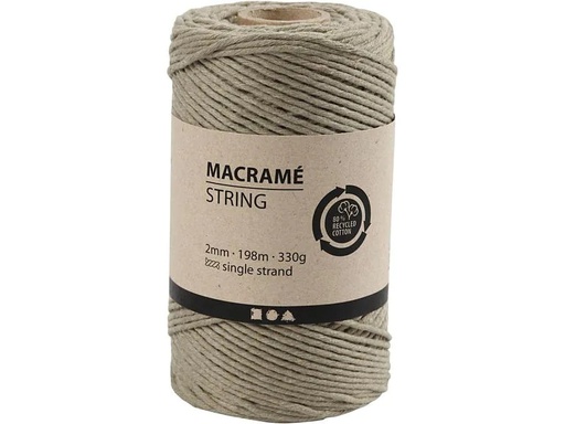 [90093077 1140346] Creativ Company Baumwollgarn Makramé 330 g, Grün