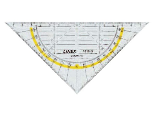 [90093357 514798] Linex Geodreieck/Dreieck 16 cm