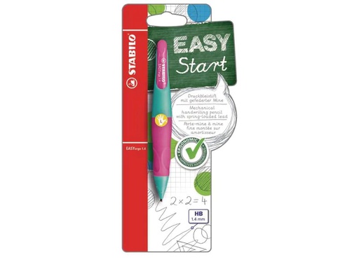 [90093401 576061] STABILO Minenbleistift EASYergo 1.4 Links, Türkis/ Rosa