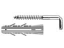 Tox-Dübel Hakendübel Pirat Barbossa-L 8 x 40 mm 4 Stück