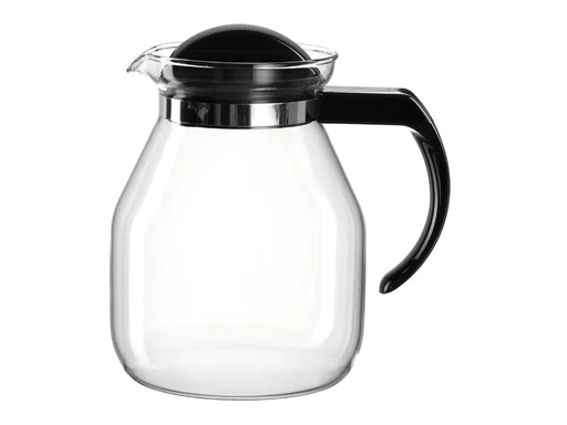[90093750 1063643] Montana Teekanne CONTENT 1.25 l, Schwarz/Transparent