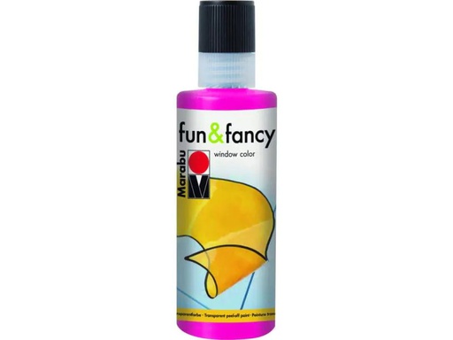 [90093841 556394] Marabu Fensterfarbe Fun &amp; Fancy 80 ml, Fuchsia