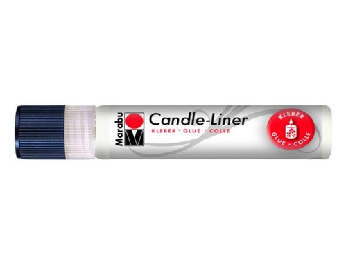 [90093881 648240] Marabu Kerzenmalfarbe Candle-Liner Kleber 25 ml, Transparent