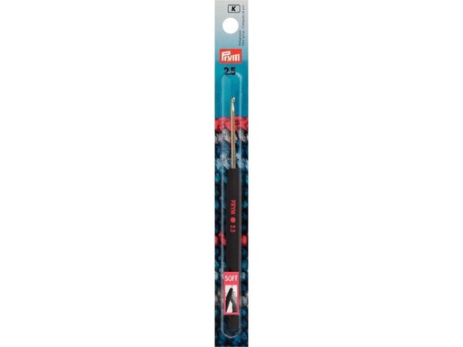 [90094079 1087936] Prym Häkelnadel Ø 2.5 mm, Wolle, Soft-Griff