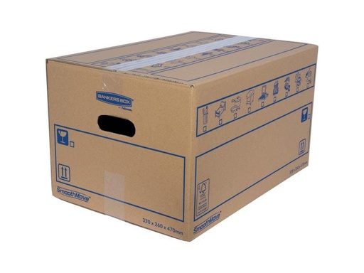 [90094130 916515] Fellowes Umzugsbox Smoothmove Standard 350 x 350 x 550 mm 10 Stück
