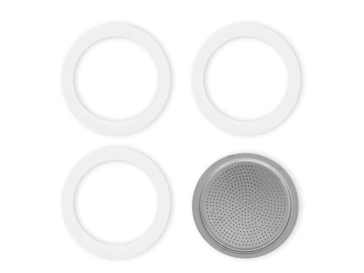 [90094192 883868] Bialetti Dichtung &amp; Filterplatte zu Bialetti Moka, 1 Tasse