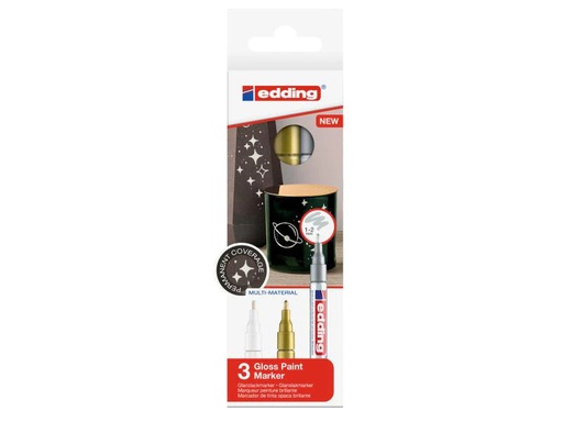 [90009401 551733] edding Lackmarker 751 3 Stück