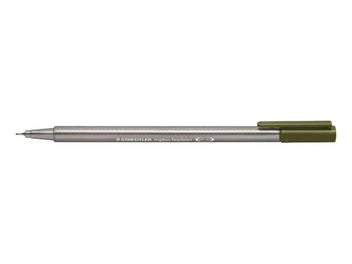 [90094257 914673] Staedtler Fineliner Triplus 334 0.3 mm, Olivgrün