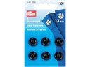 Prym Druckknöpfe Ø 13 mm, Schwarz, 6 Stück