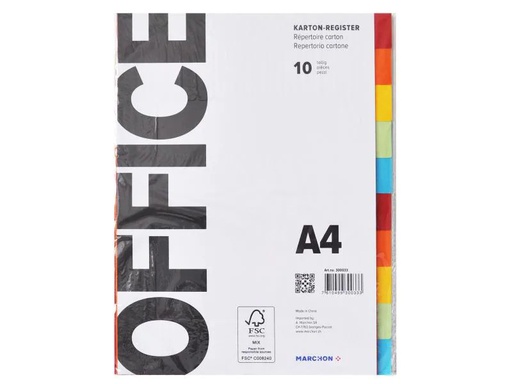 [90094330 879889] Office Register A4 10 Taben