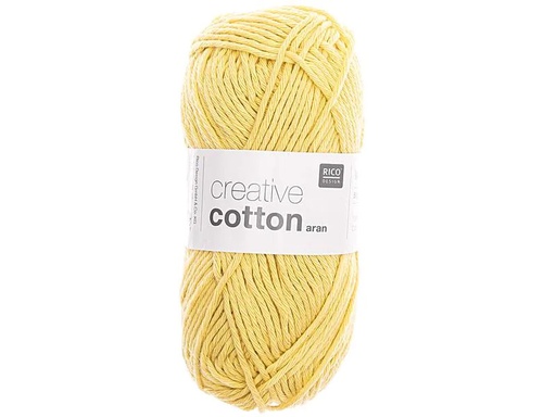 [90009420 945266] Rico Design Wolle Creative Cotton Aran 50 g Hellgelb