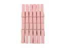 Glorex Holzkleinteile Wäscheklammer, Rosa, 12 Stück