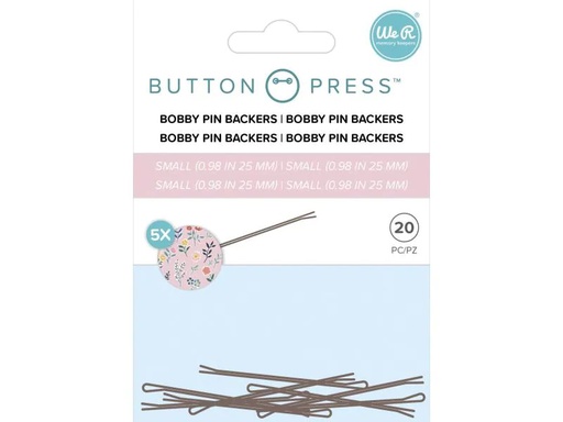 [90009448 1064385] We R Memory Keepers Haarspange Button Press, 5 Stück