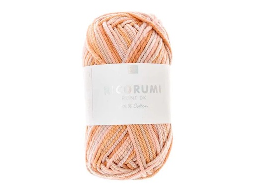 [90094740 1208403] Rico Design Wolle Creative Ricorumi DK Print 25 g, Lachs-Mix