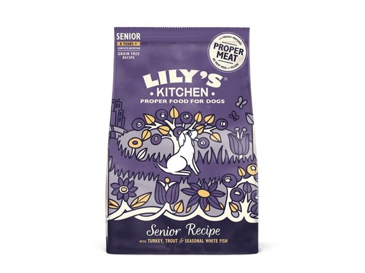 [90095496 636973] Lily's Kitchen Trockenfutter Senior mit Pute, Forelle &amp; Weissfisch, 2.5 kg